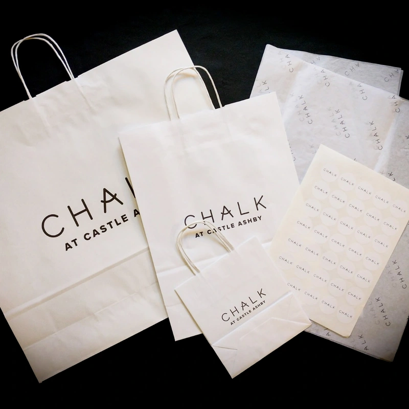 Paper Bags, Stickers & Tissue Paper